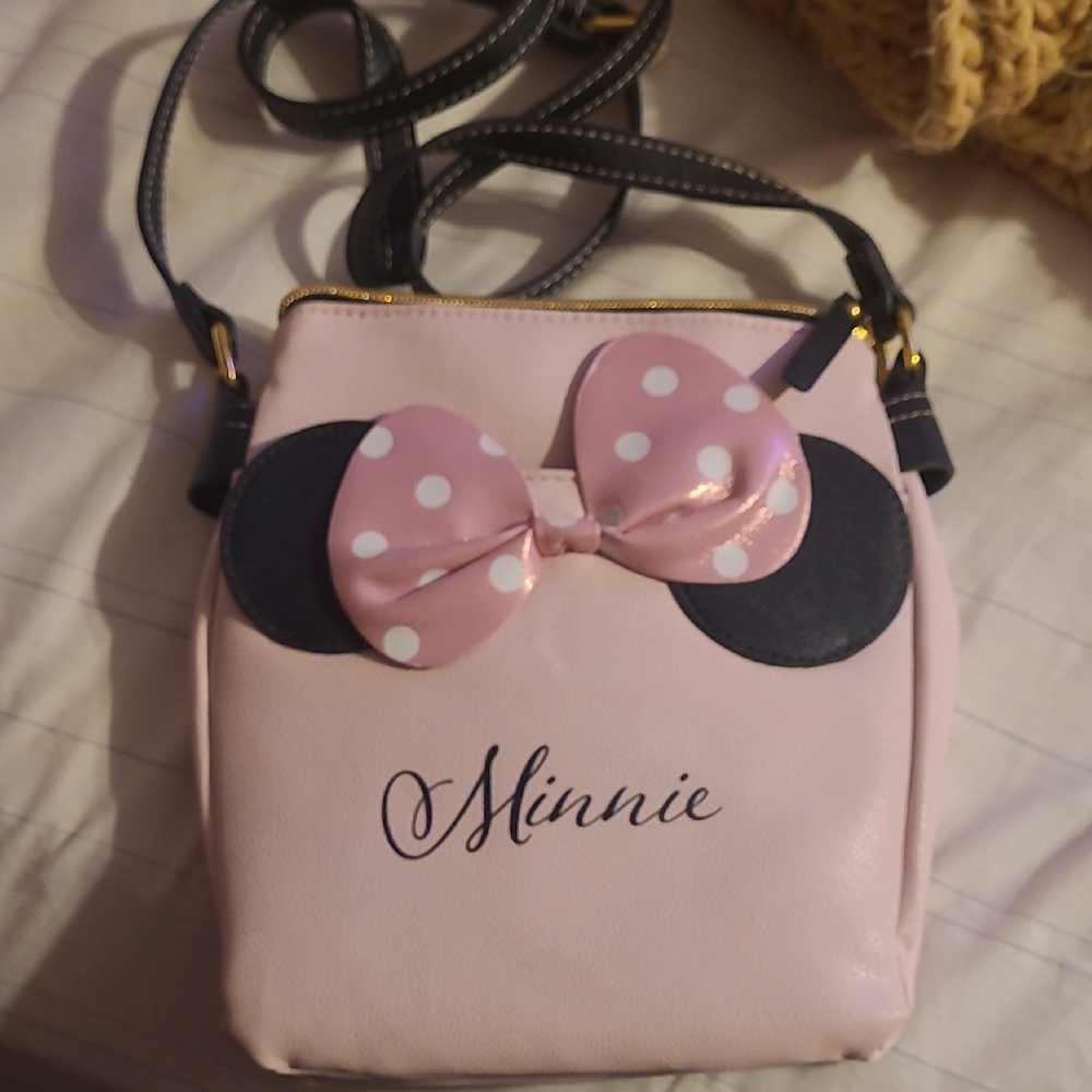 Disney Minnie Mouse Blush Pink Crossbody Bag